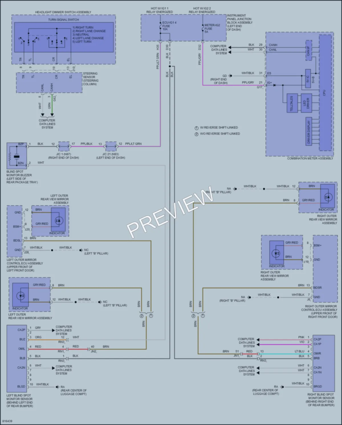 2023 Lexus ES300h Navigation wiring diagram preview