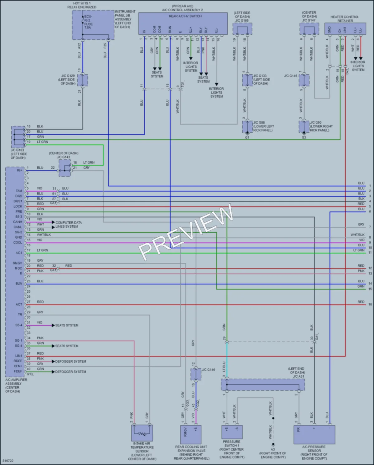 2023 Lexus GX460 Air Conditioning wiring diagram preview