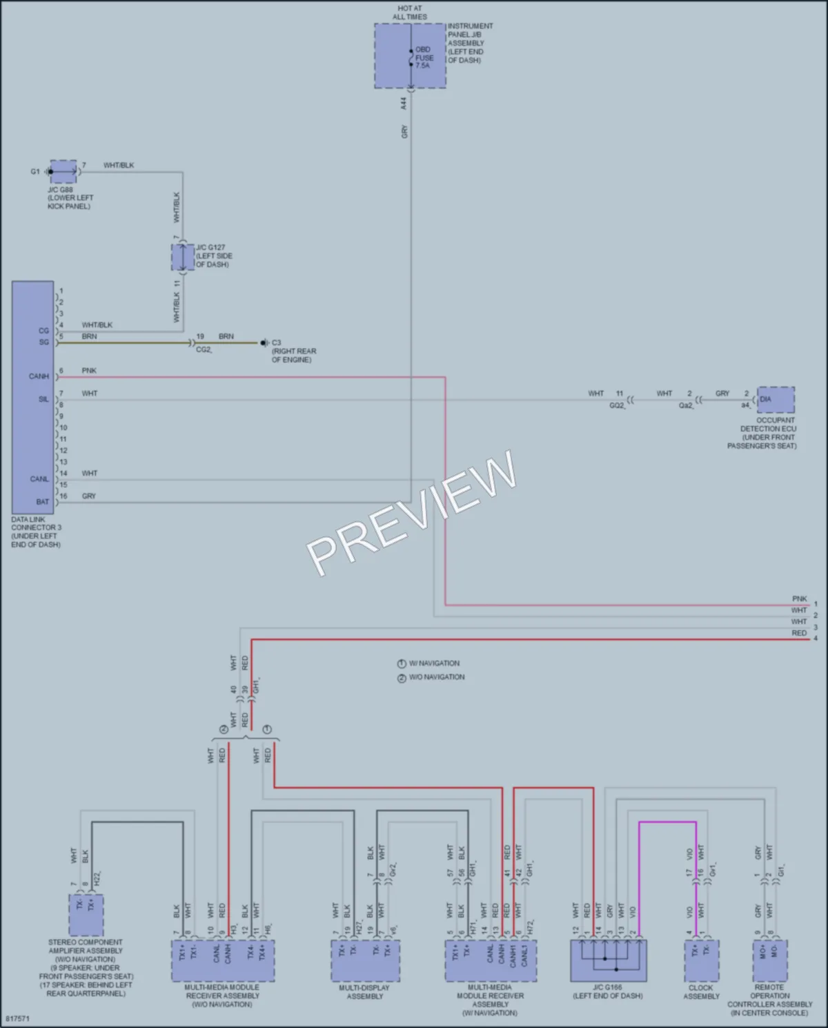 2023 Lexus GX460 Computer Data Lines wiring diagram preview