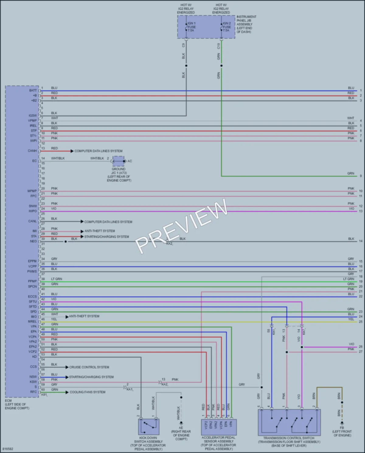 2023 Lexus IS300 Engine Performance wiring diagram preview