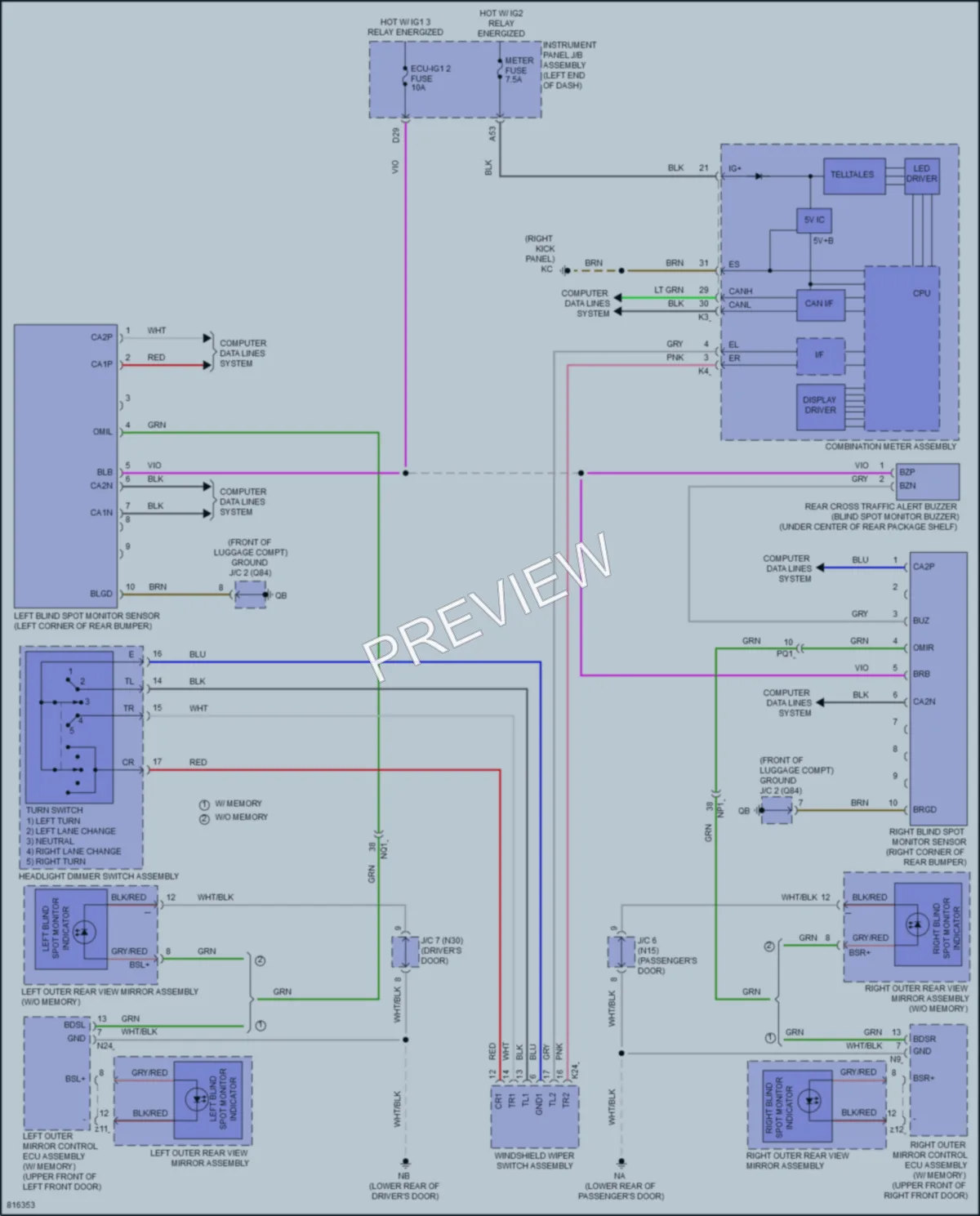 2023 Lexus IS300 Navigation wiring diagram preview