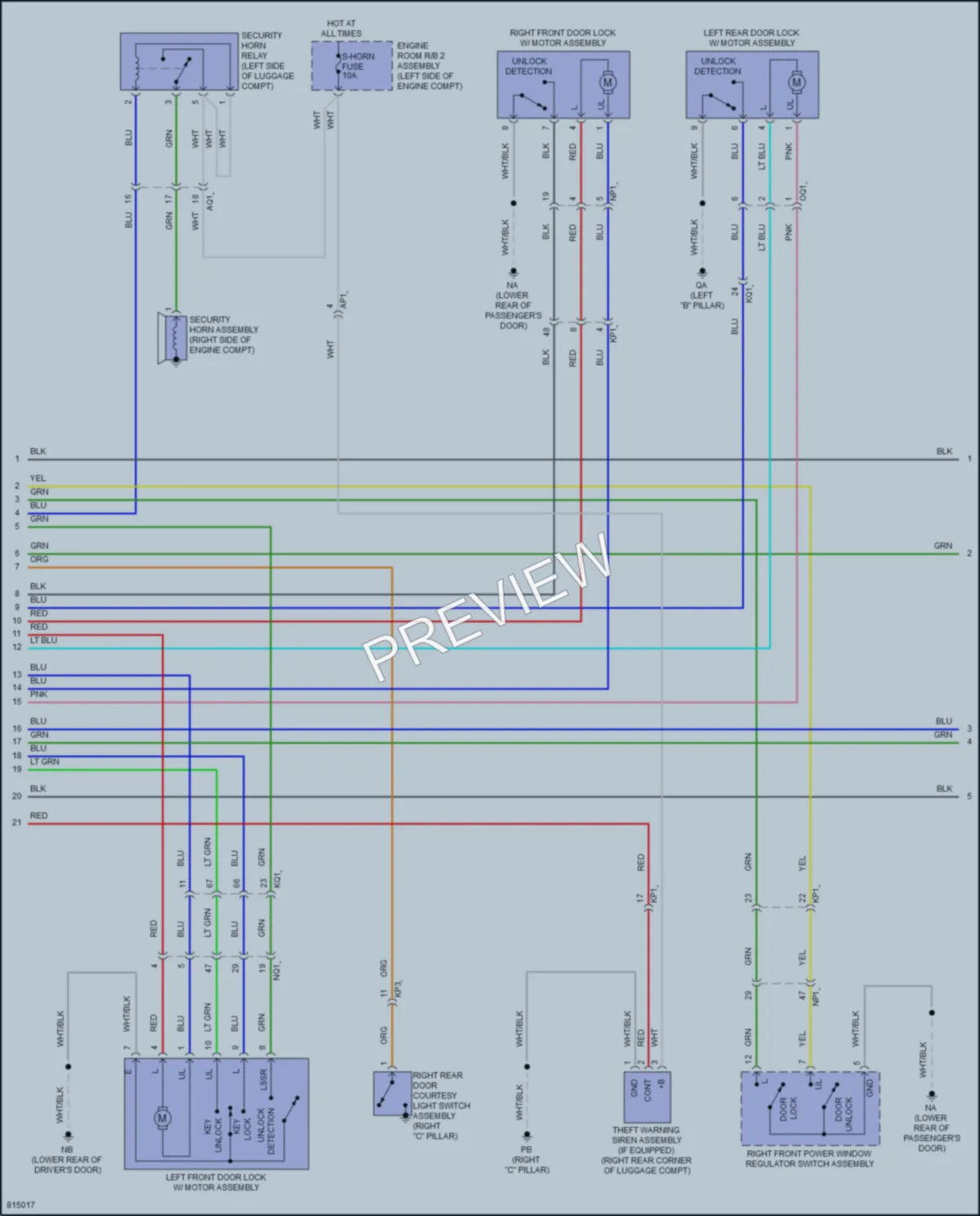2023 Lexus IS350 Anti Theft wiring diagram preview