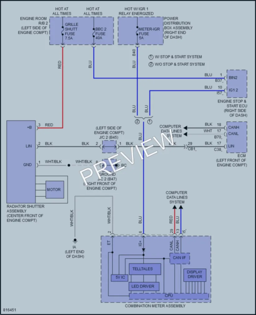 2023 Lexus LX600 Active Bodyworks wiring diagram preview