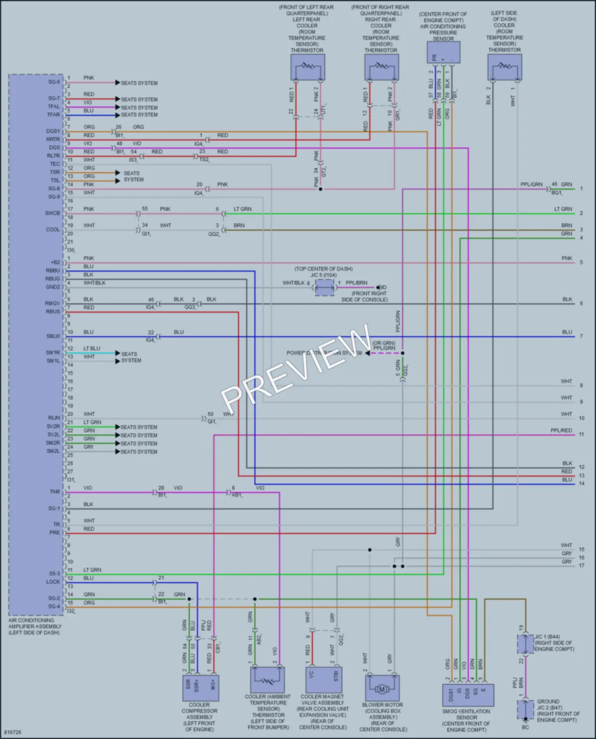2023 Lexus LX600 Air Conditioning wiring diagram preview