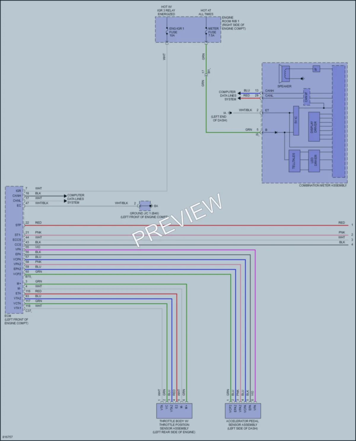 2023 Lexus LX600 Cruise Control wiring diagram preview