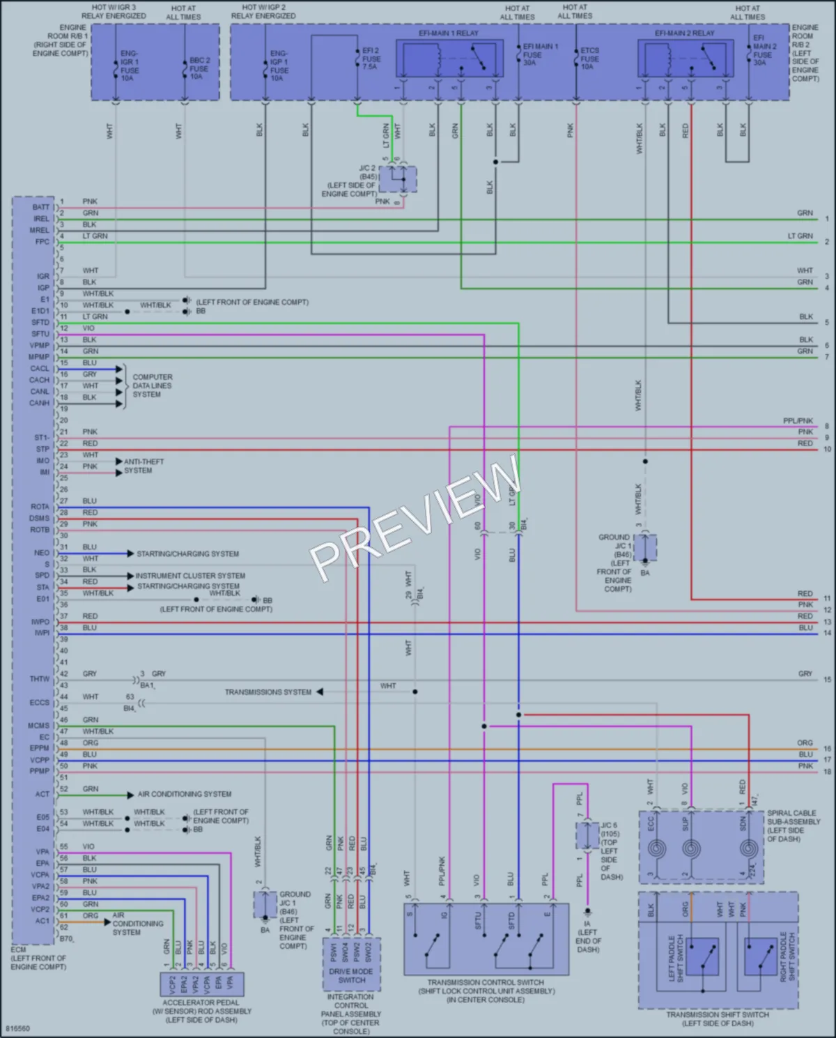 2023 Lexus LX600 Engine Performance wiring diagram preview