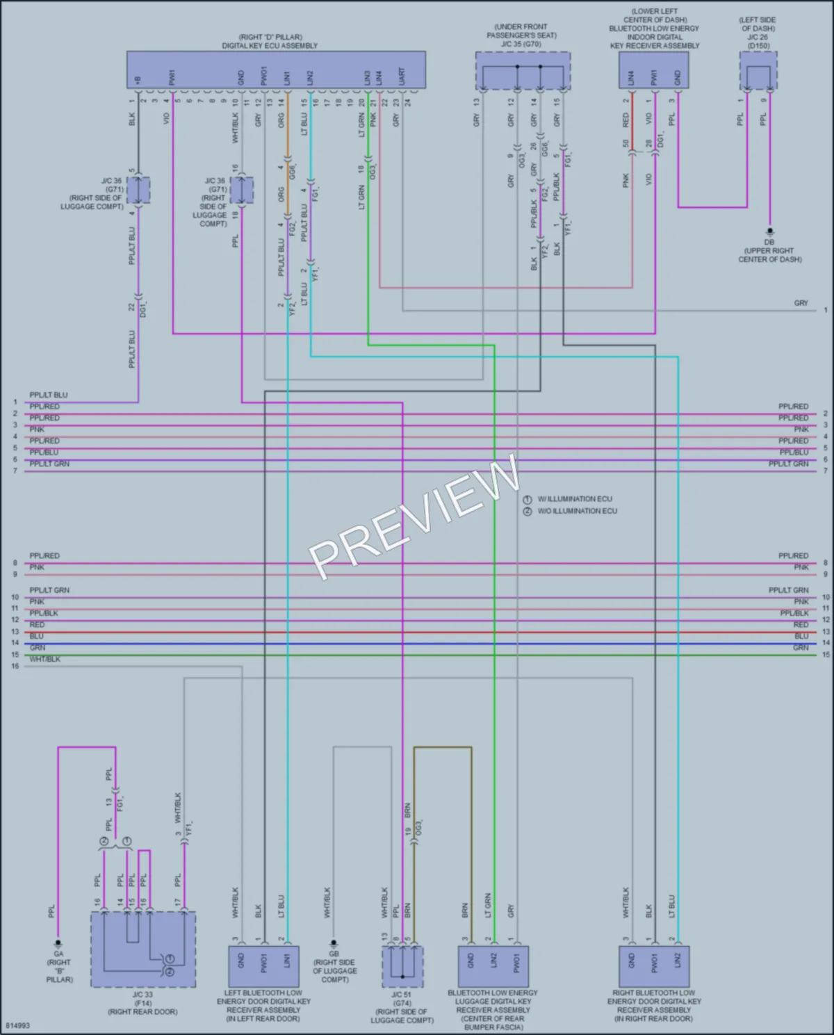 2023 Lexus NX250 Anti Theft wiring diagram preview