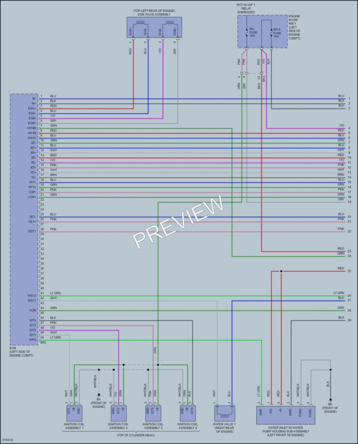 2023 Lexus NX250 Engine Performance wiring diagram preview