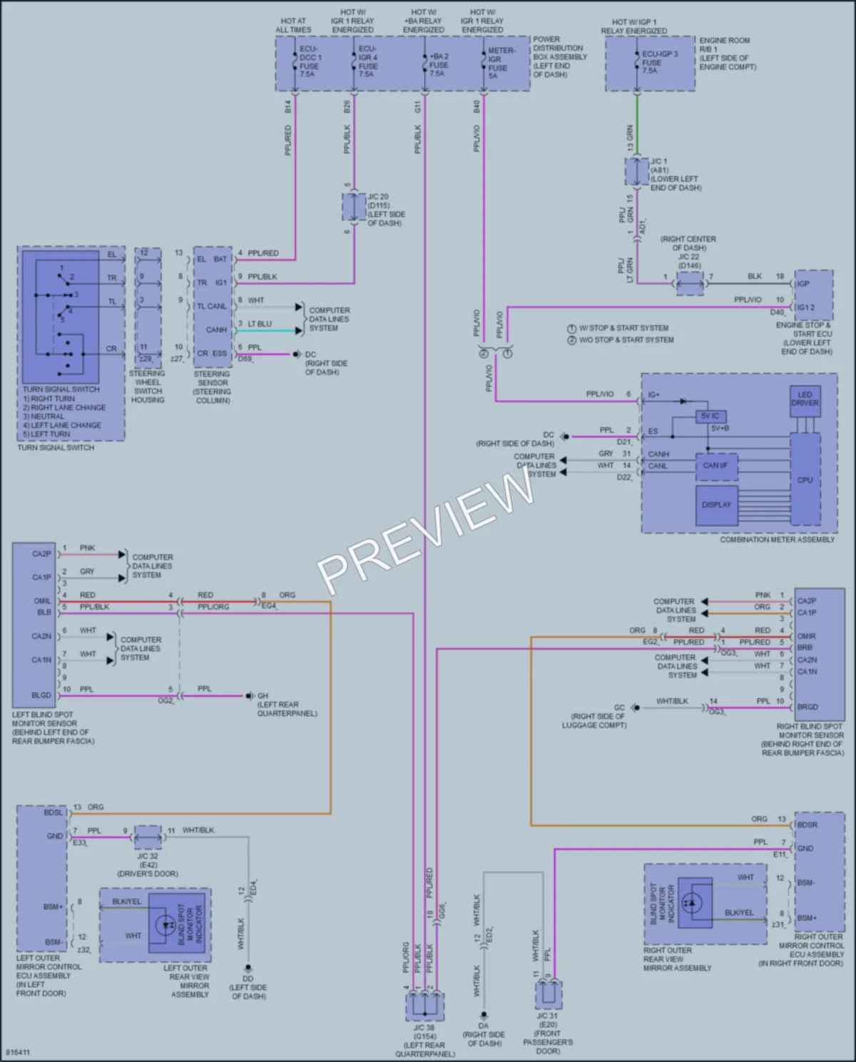 2023 Lexus NX250 Navigation wiring diagram preview