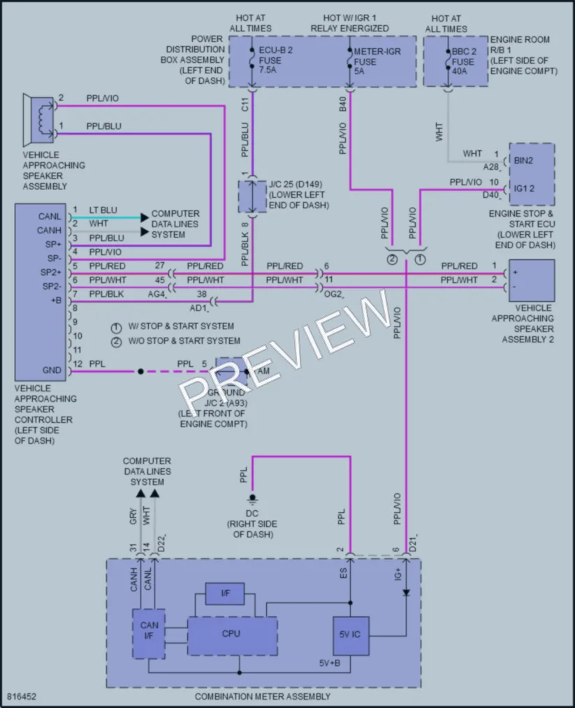 2023 Lexus NX350h Active Bodyworks wiring diagram preview
