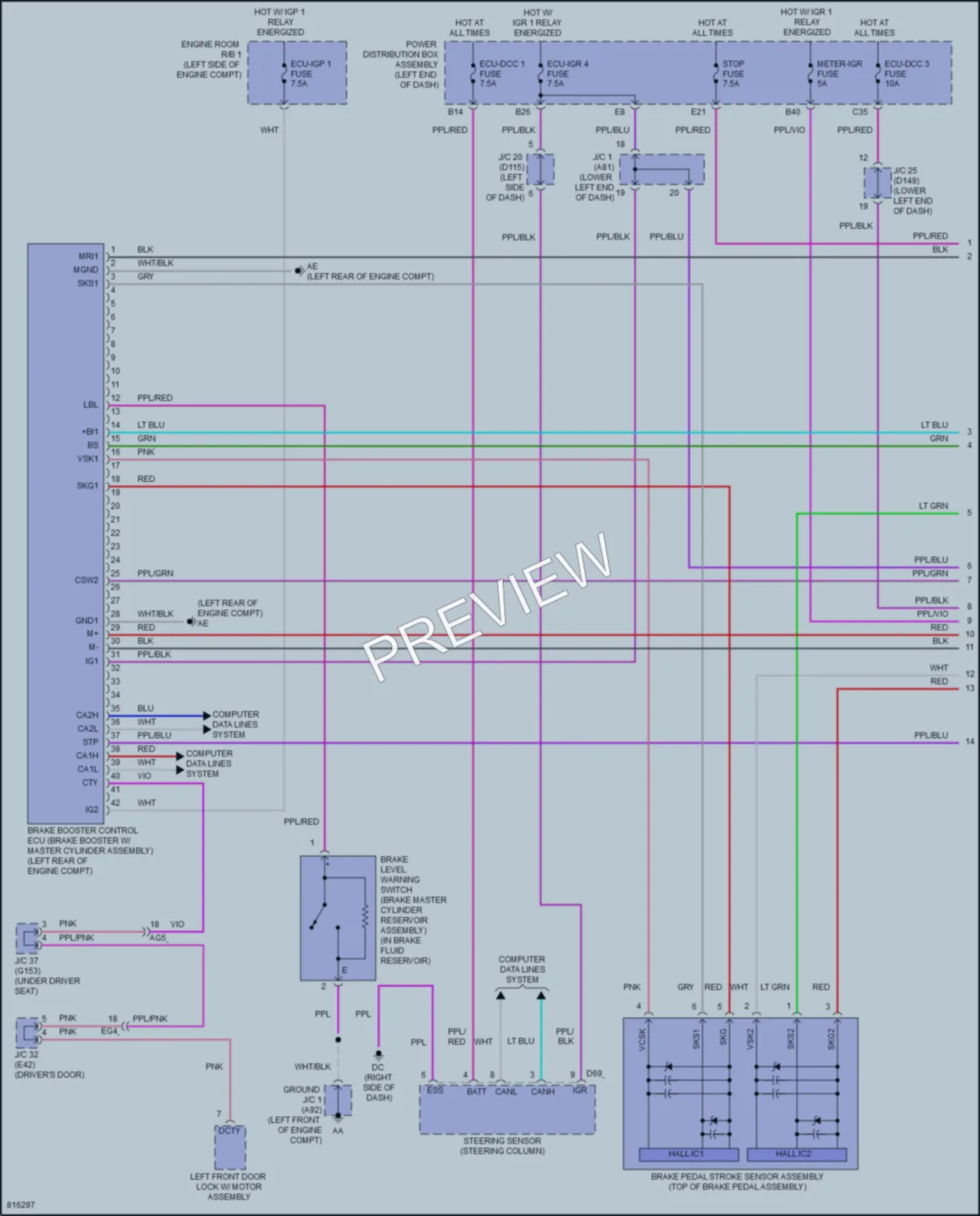 2023 Lexus NX350h Anti Lock Brakes wiring diagram preview