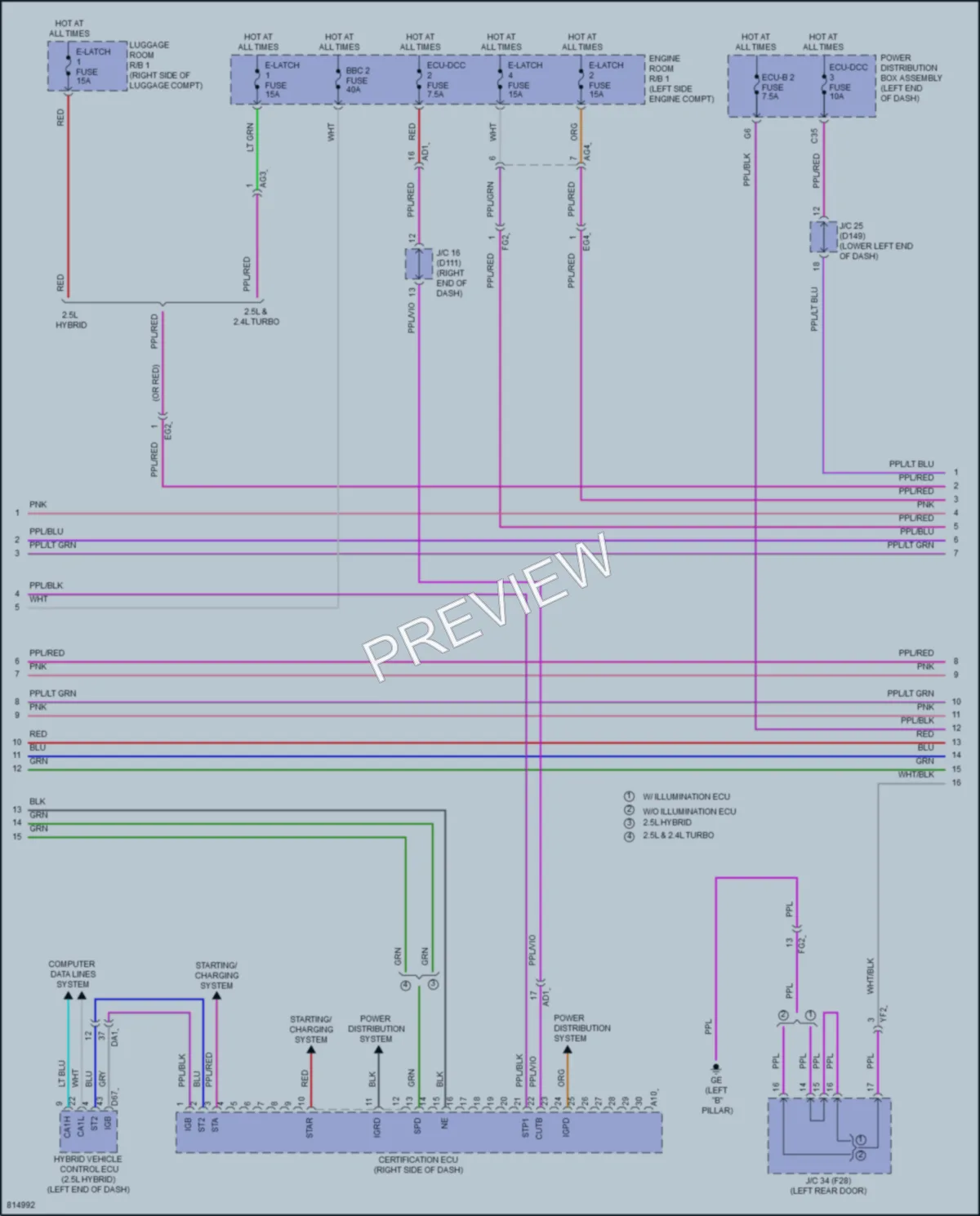 2023 Lexus NX350h Anti Theft wiring diagram preview