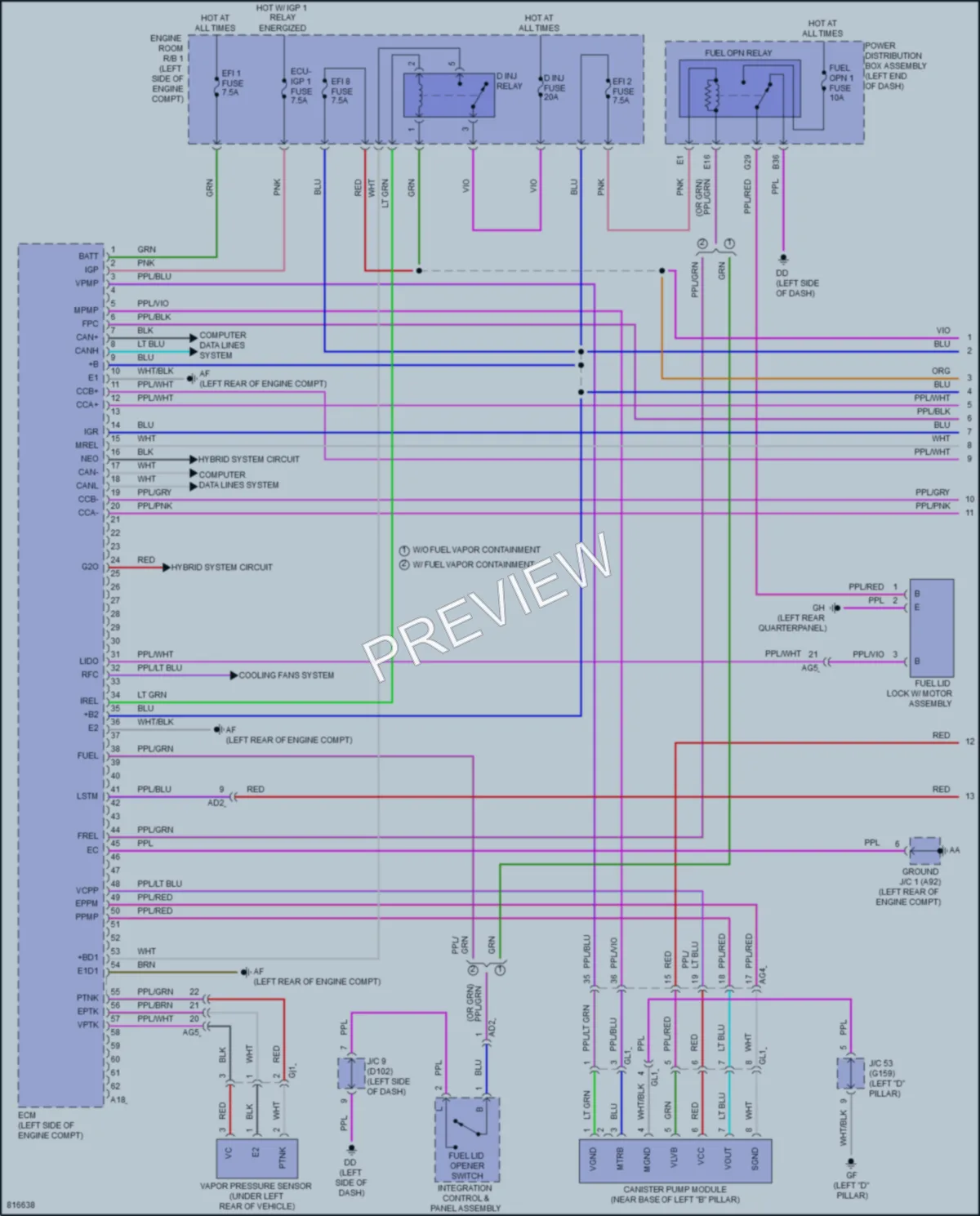 2023 Lexus NX350h Engine Performance wiring diagram preview