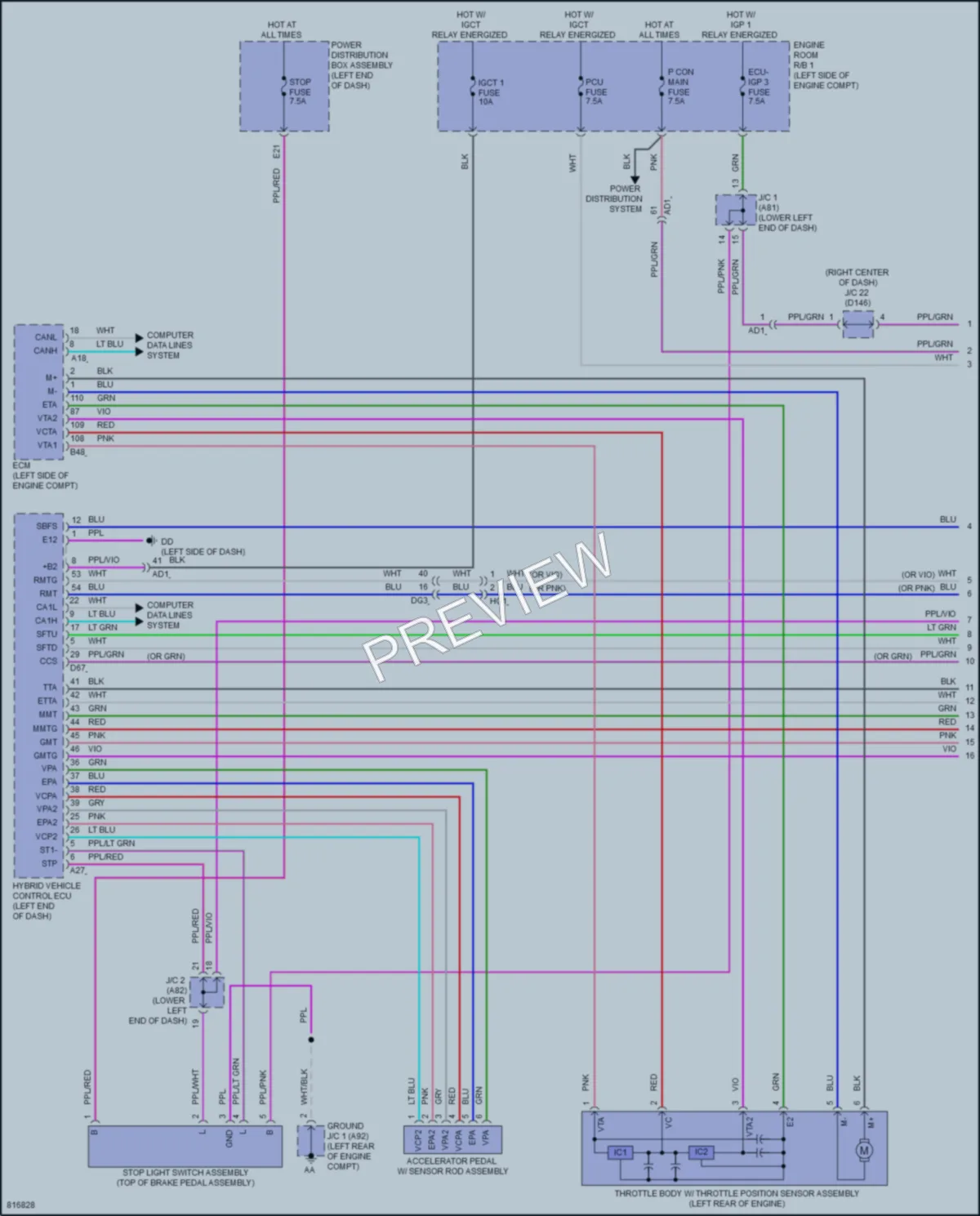 2023 Lexus NX350h Transmission wiring diagram preview