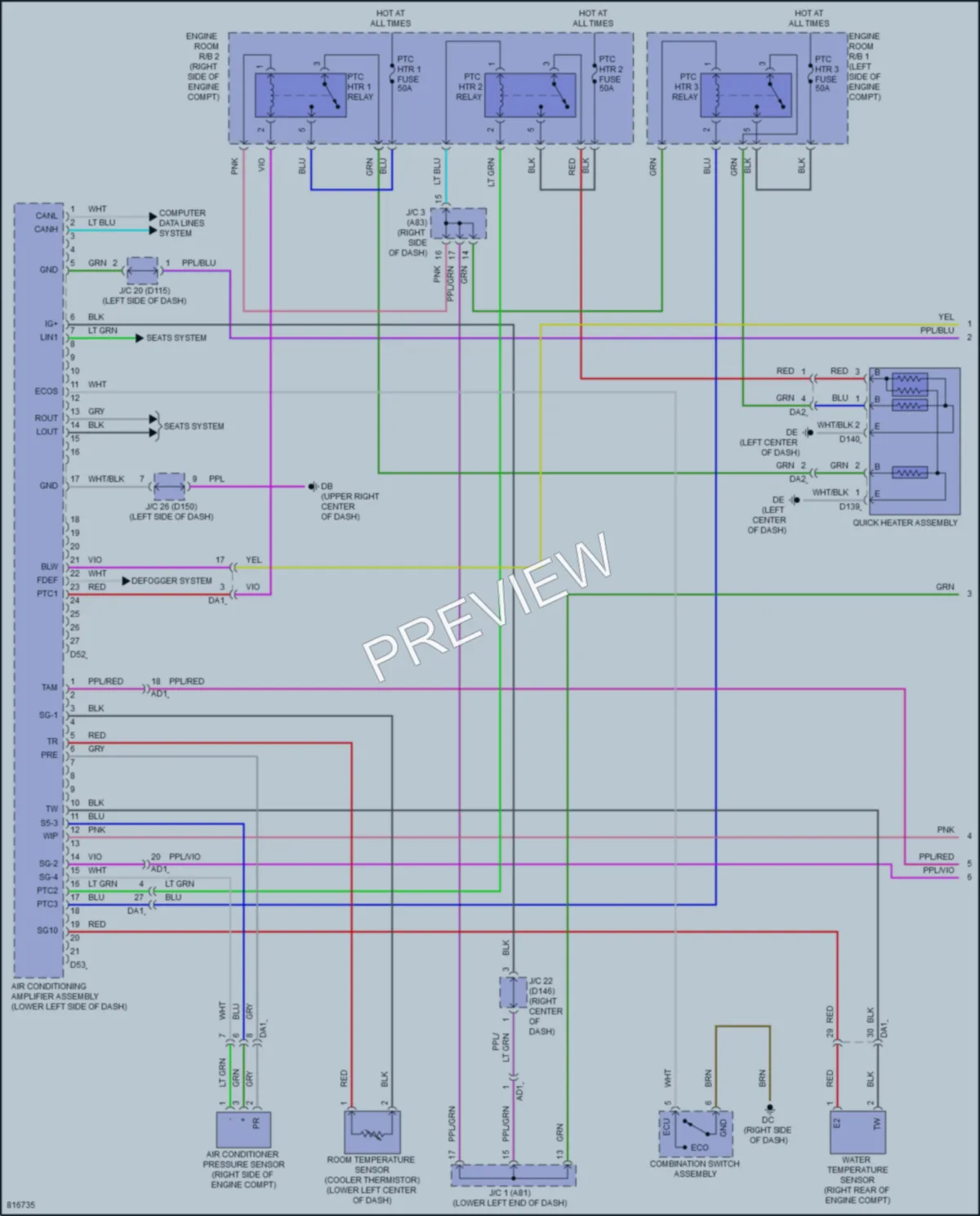 2023 Lexus NX450h Air Conditioning wiring diagram preview