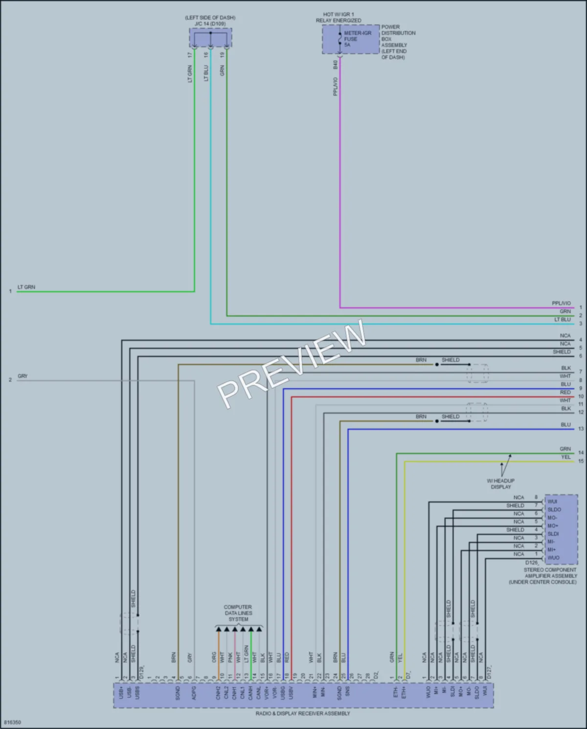 2023 Lexus NX450h Navigation wiring diagram preview