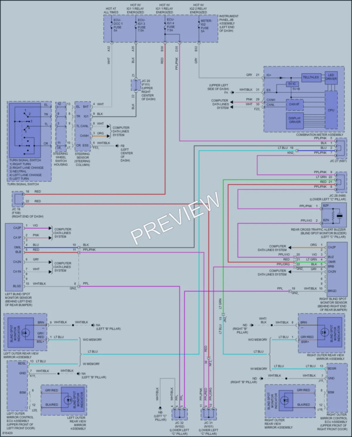 2023 Lexus UX250h Navigation wiring diagram preview