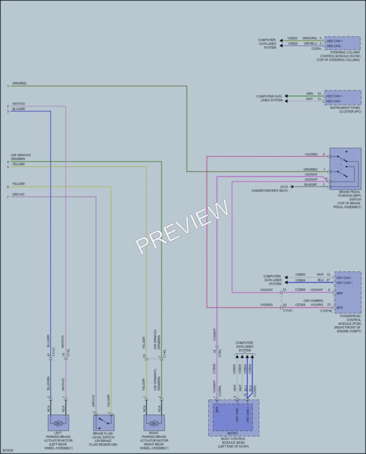 2023 Lincoln Aviator Anti Lock Brakes wiring diagram preview