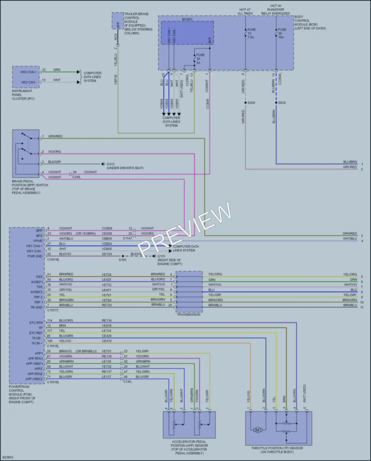 2023 Lincoln Aviator Cruise Control wiring diagram preview
