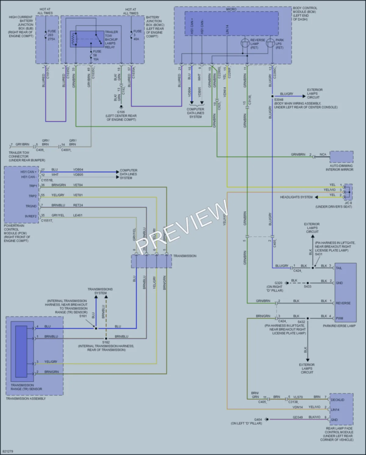 2023 Lincoln Aviator Exterior Lights wiring diagram preview