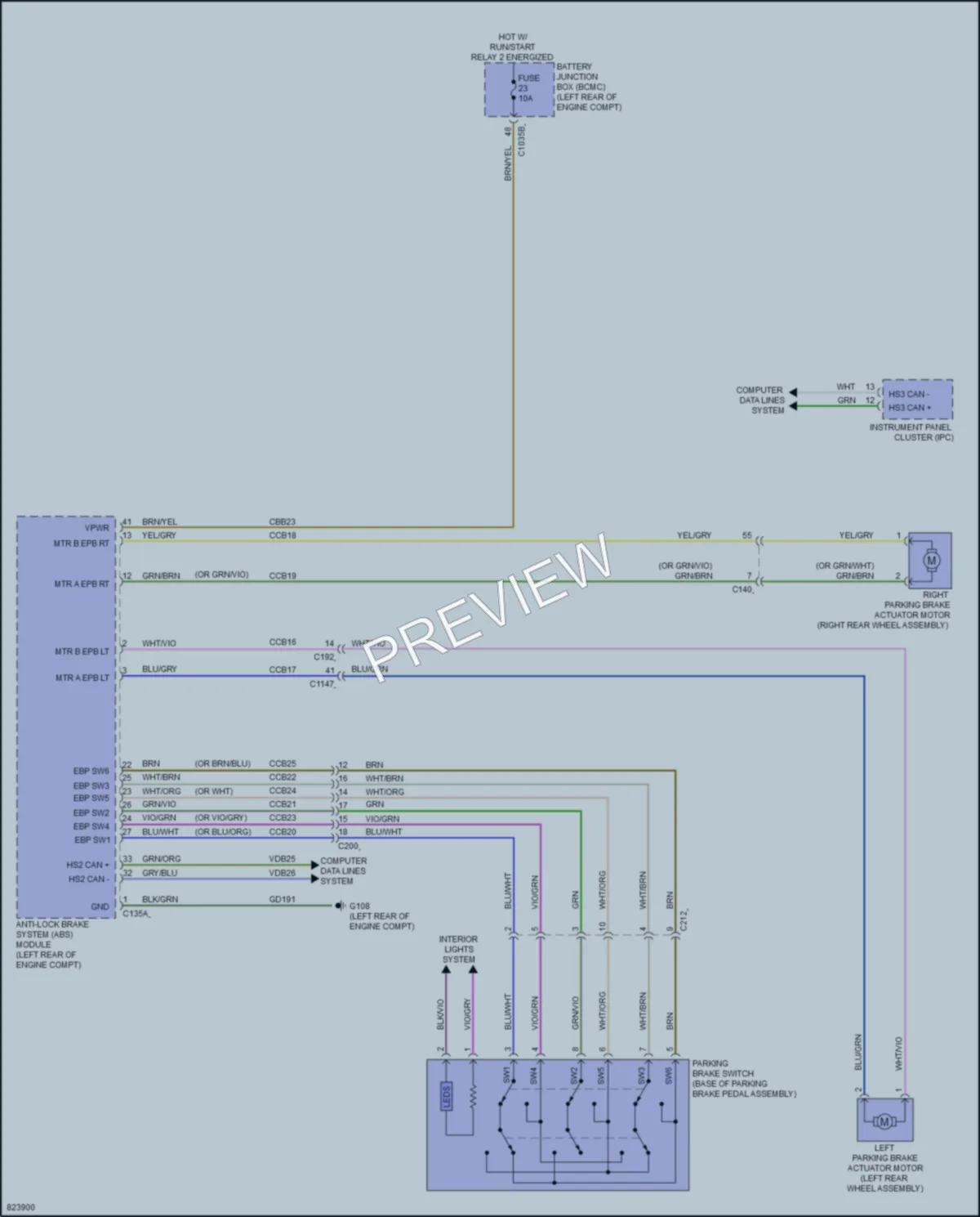 2023 Lincoln Aviator Shift Interlock wiring diagram preview