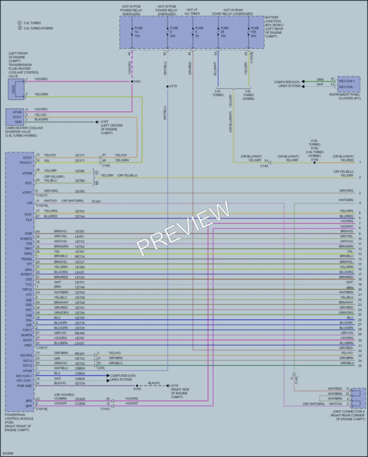 2023 Lincoln Aviator Transmission wiring diagram preview