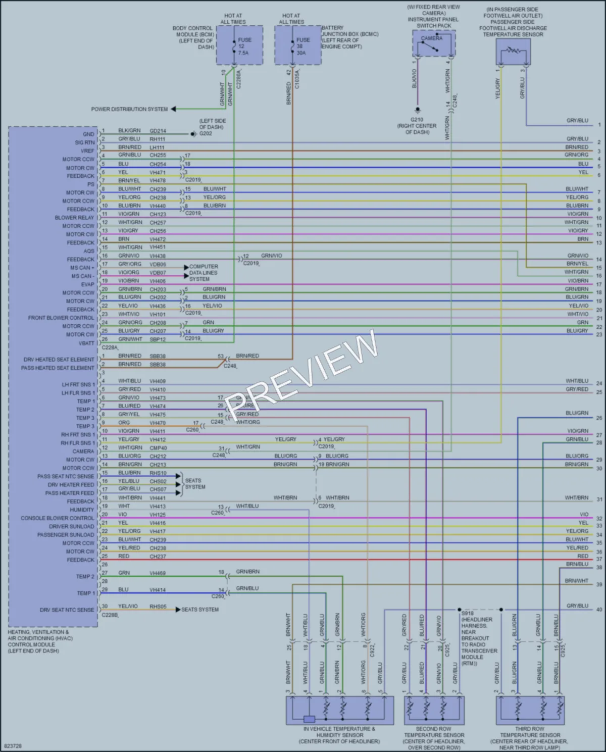 2023 Lincoln AviatorPlugIn Air Conditioning wiring diagram preview