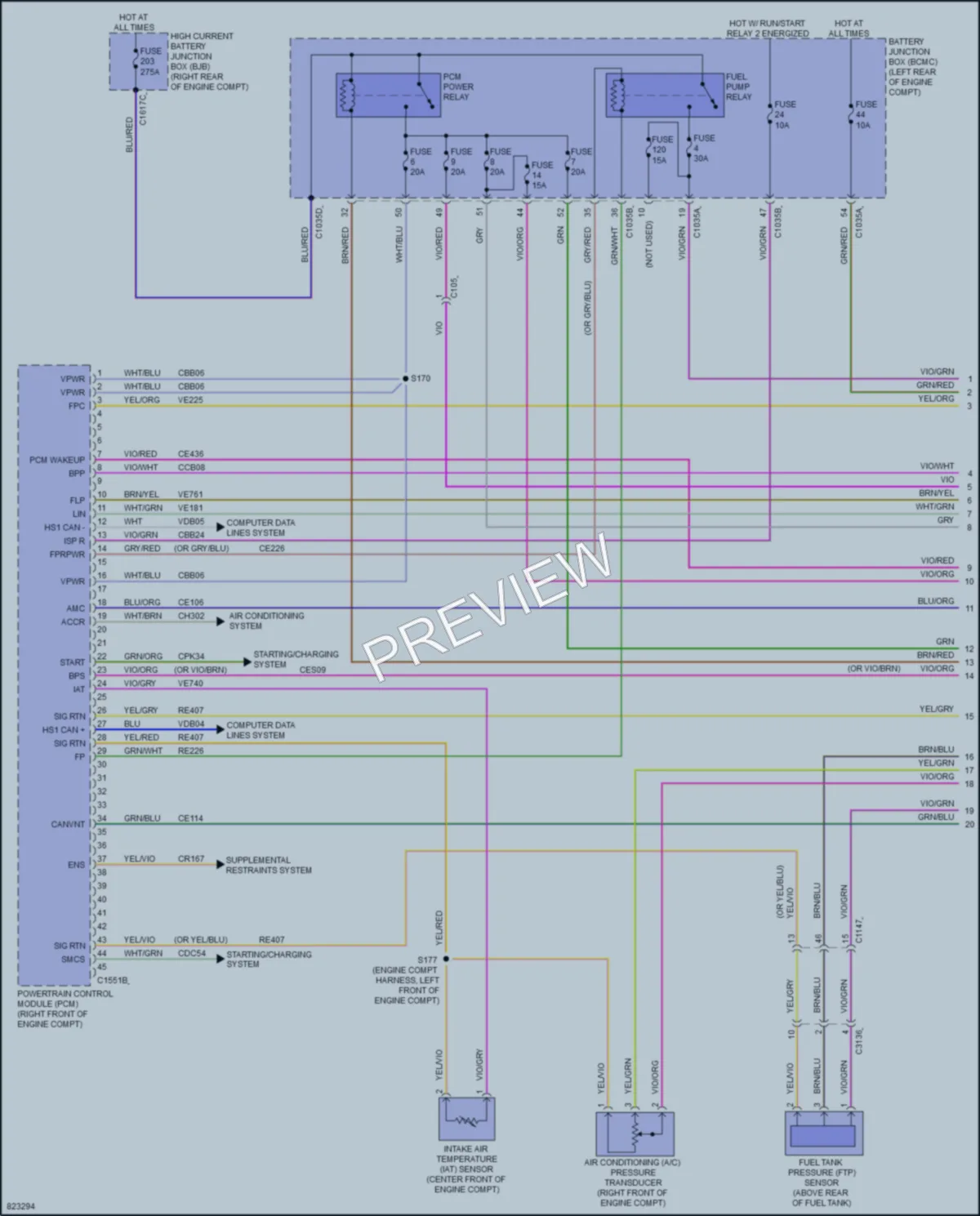 2023 Lincoln AviatorPlugIn Engine Performance wiring diagram preview