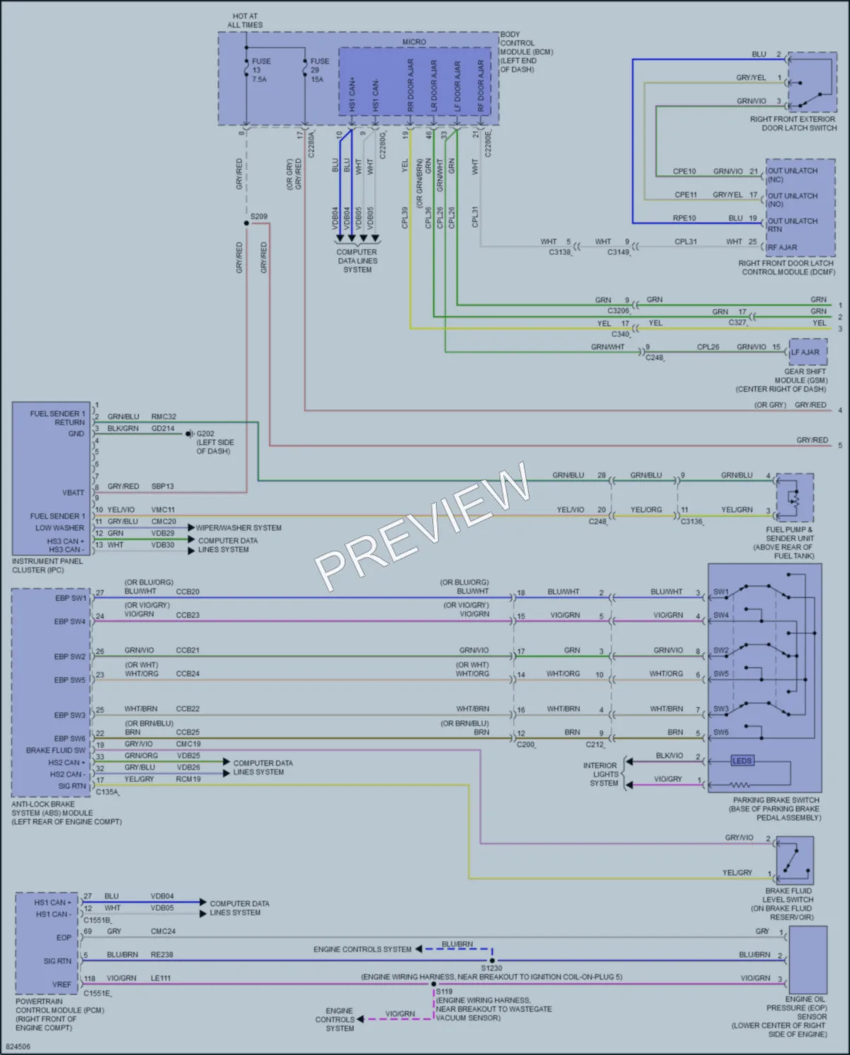 2023 Lincoln AviatorPlugIn Instrument Cluster wiring diagram preview