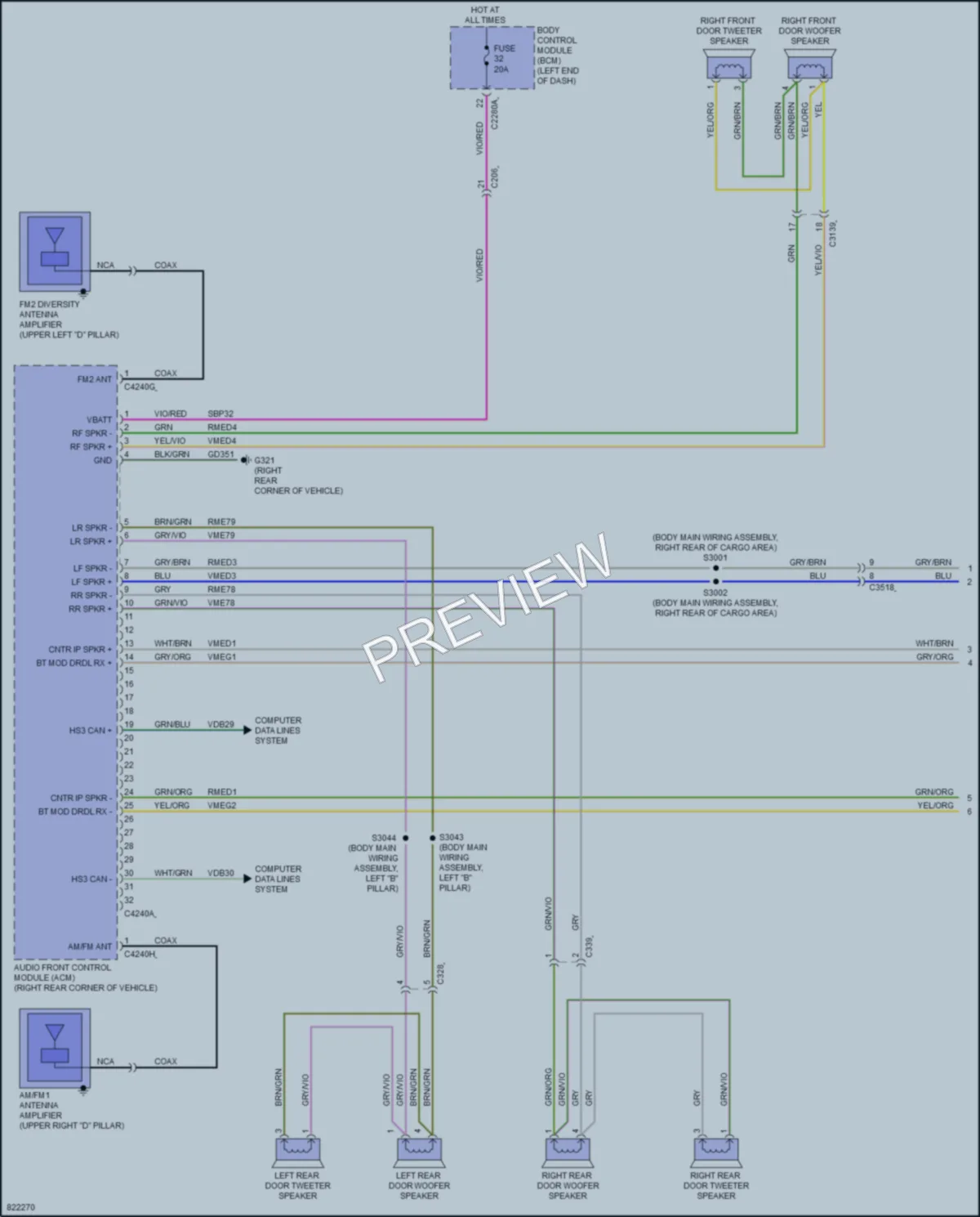 2023 Lincoln AviatorPlugIn Radio wiring diagram preview