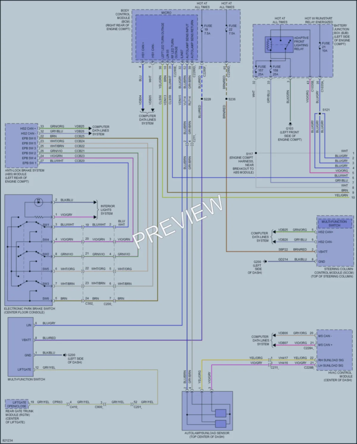 2023 Lincoln Corsair Headlights wiring diagram preview