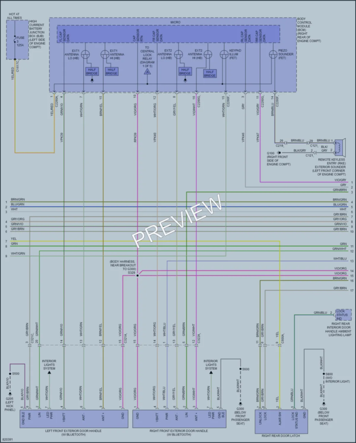 2023 Lincoln CorsairPlugIn Anti Theft wiring diagram preview