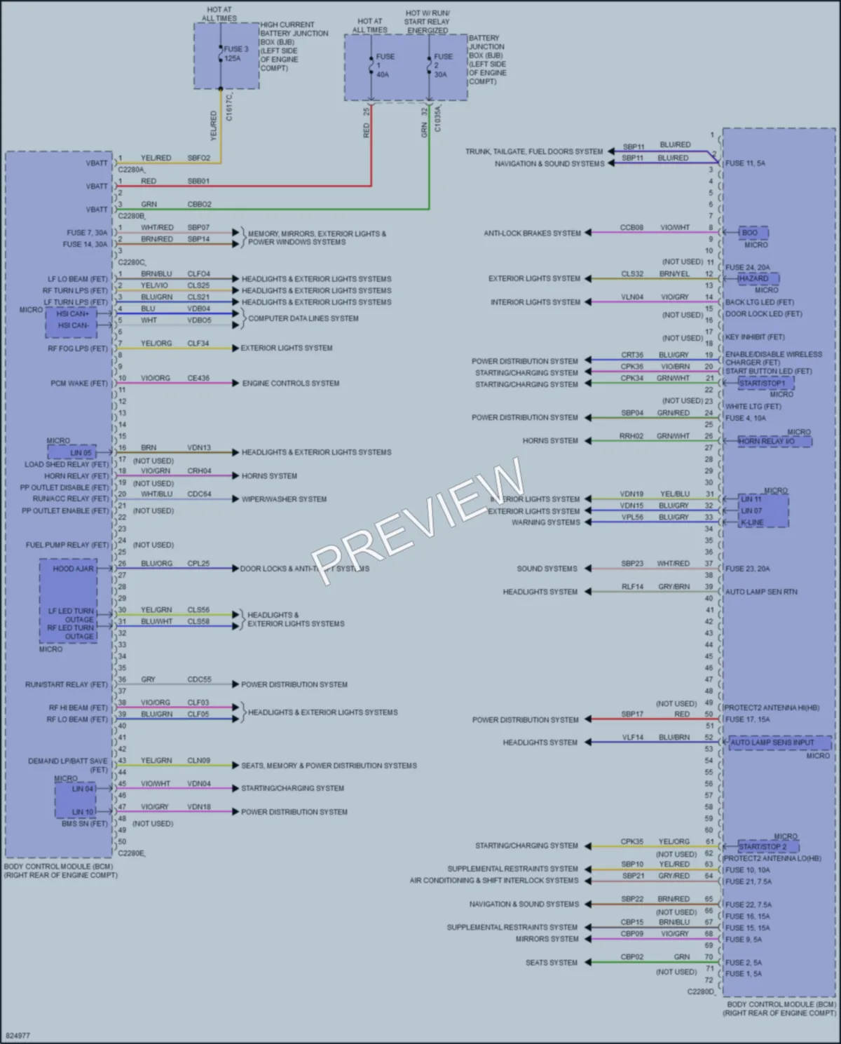 2023 Lincoln CorsairPlugIn Body Control Modules wiring diagram preview