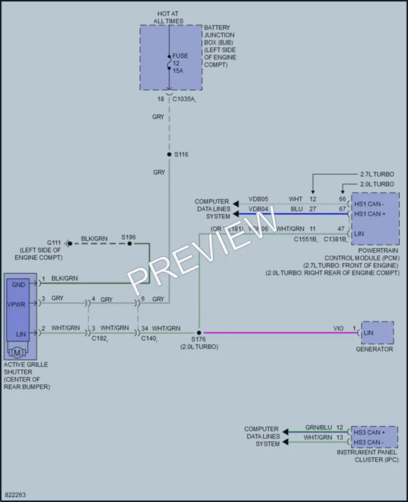2023 Lincoln Nautilus Active Bodyworks wiring diagram preview