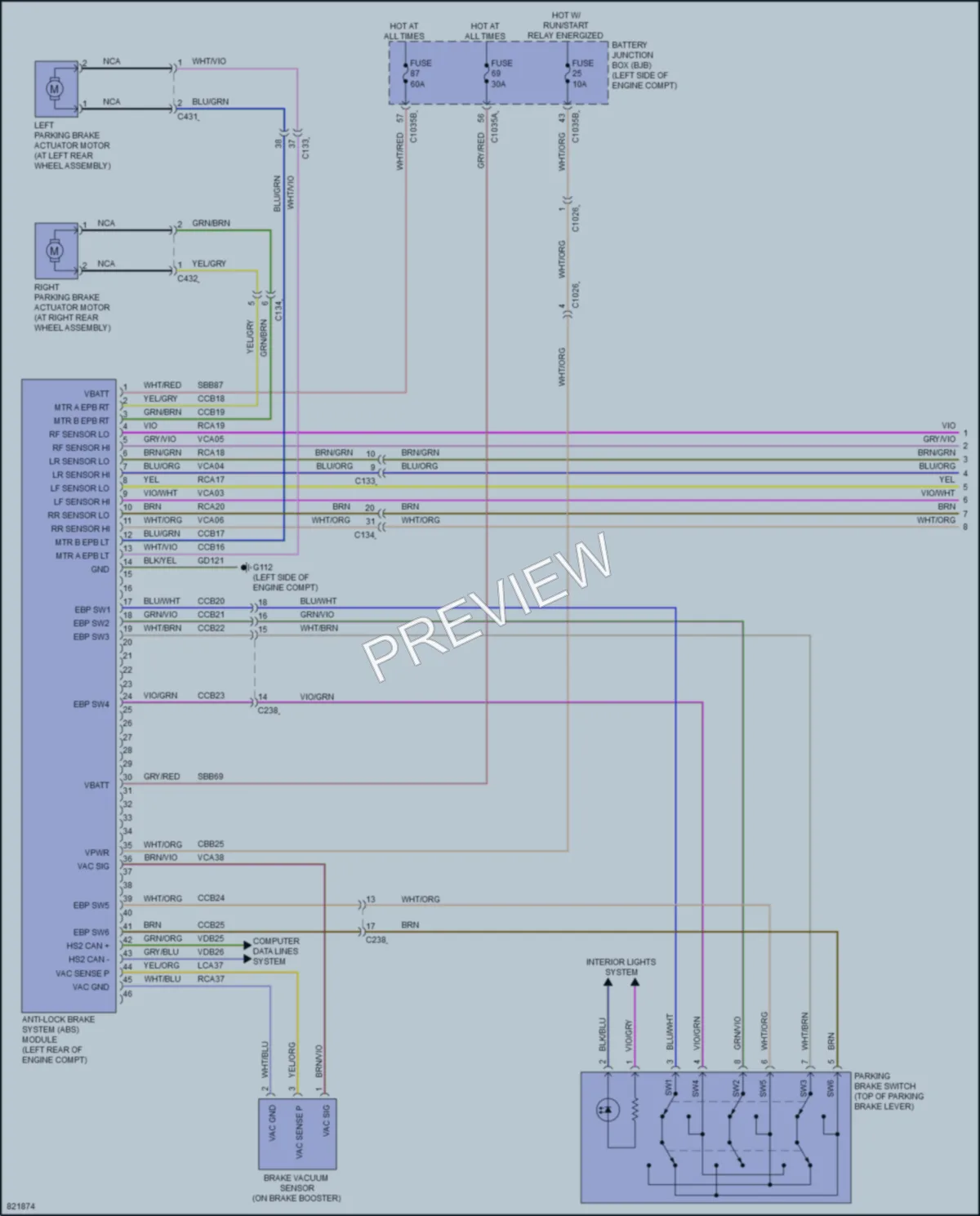 2023 Lincoln Nautilus Anti Lock Brakes wiring diagram preview