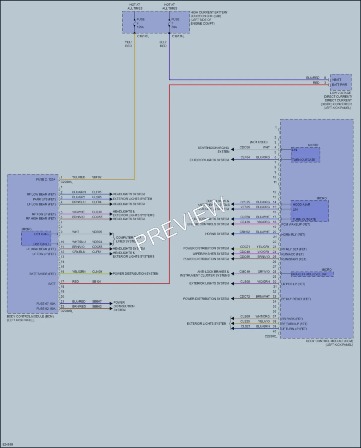 2023 Lincoln Nautilus Body Control Modules wiring diagram preview