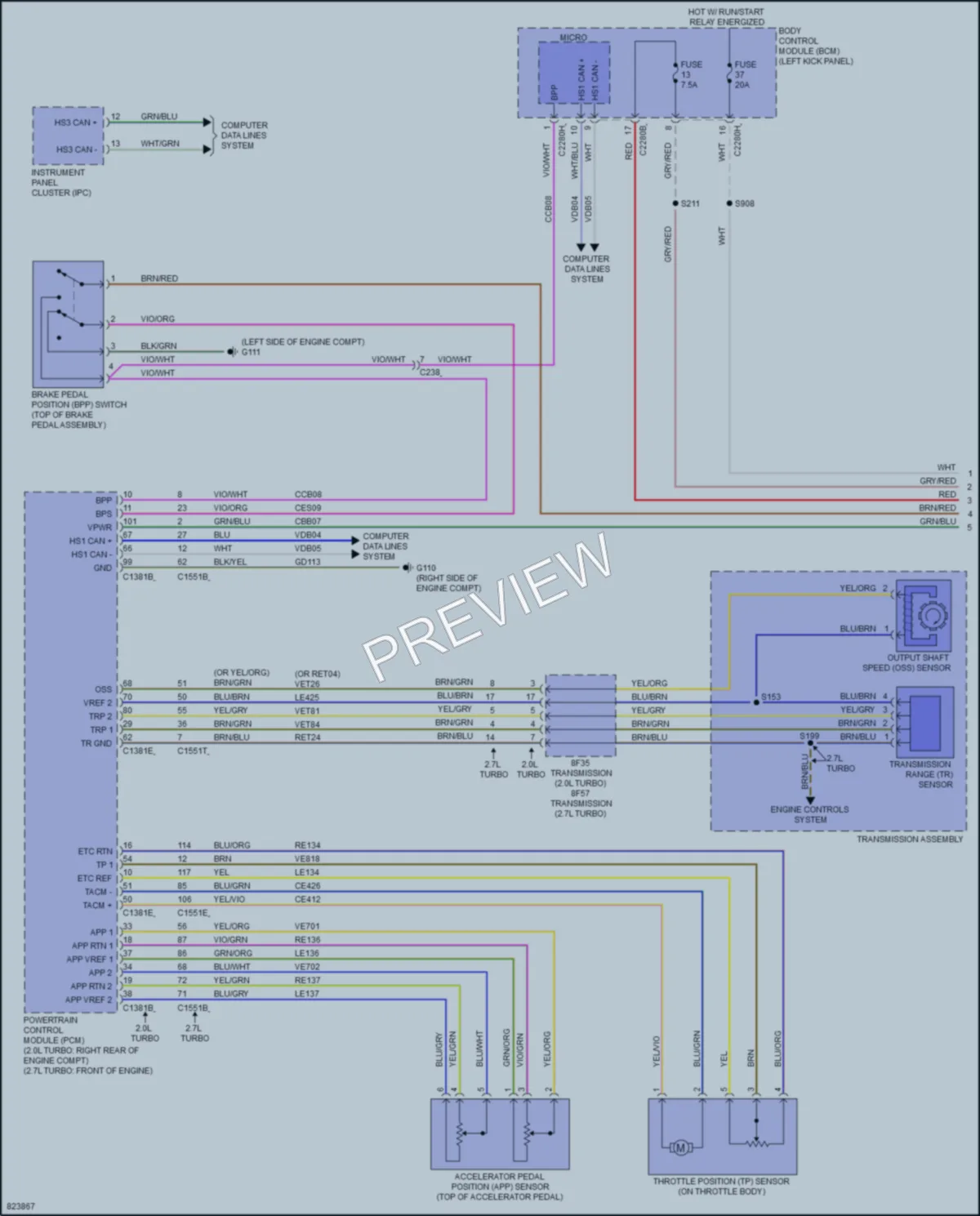 2023 Lincoln Nautilus Cruise Control wiring diagram preview