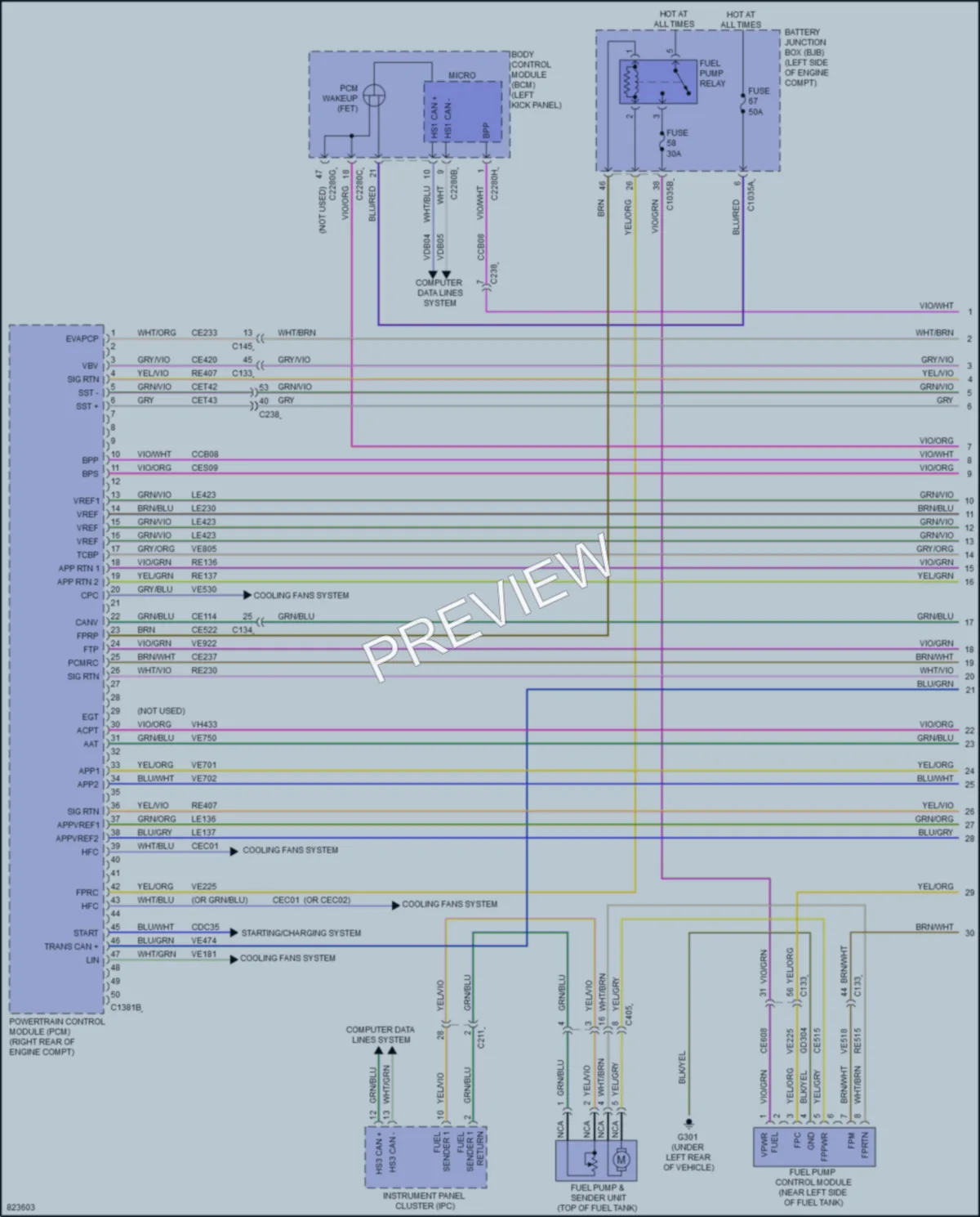 2023 Lincoln Nautilus Engine Performance wiring diagram preview