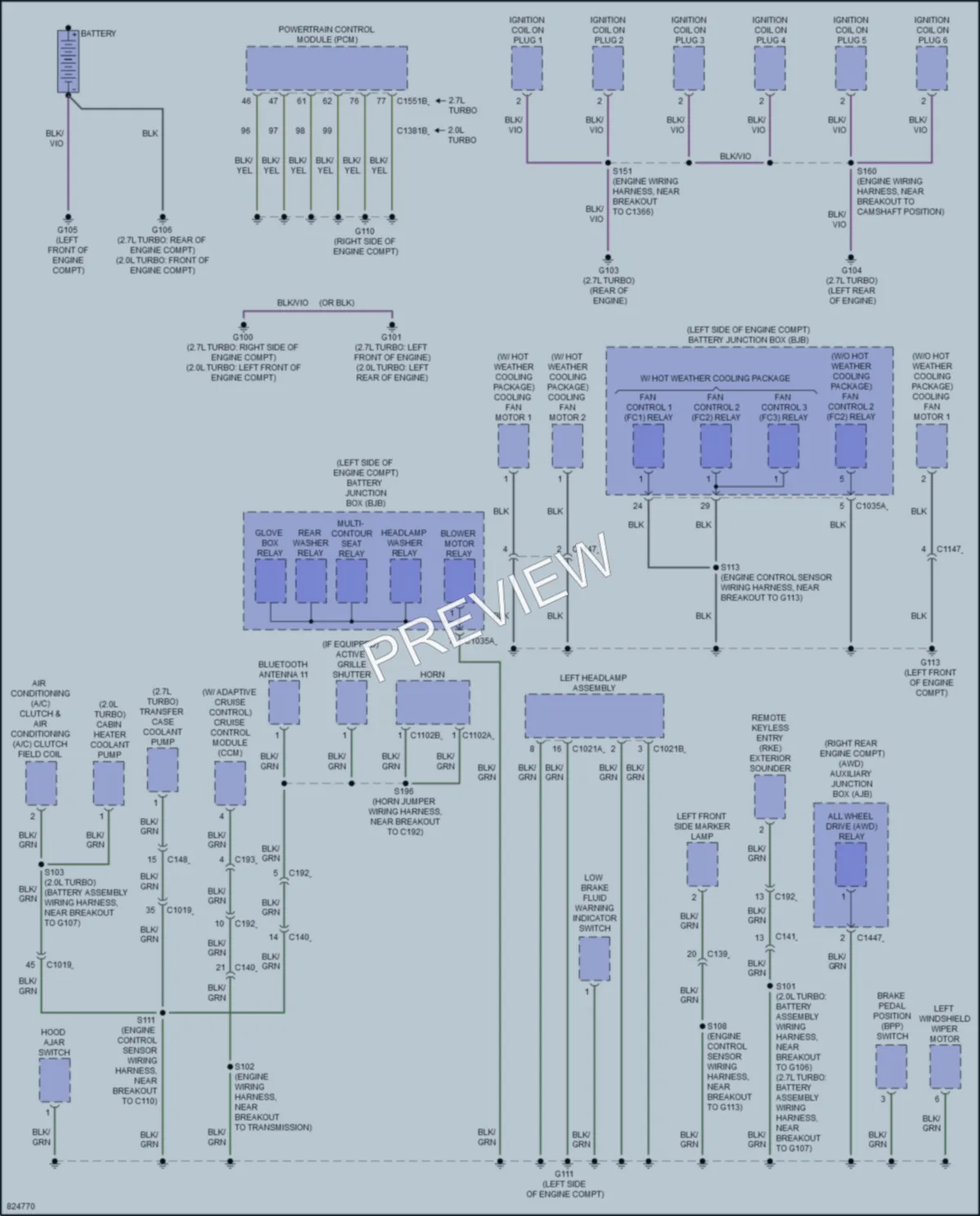 2023 Lincoln Nautilus Ground Distribution wiring diagram preview