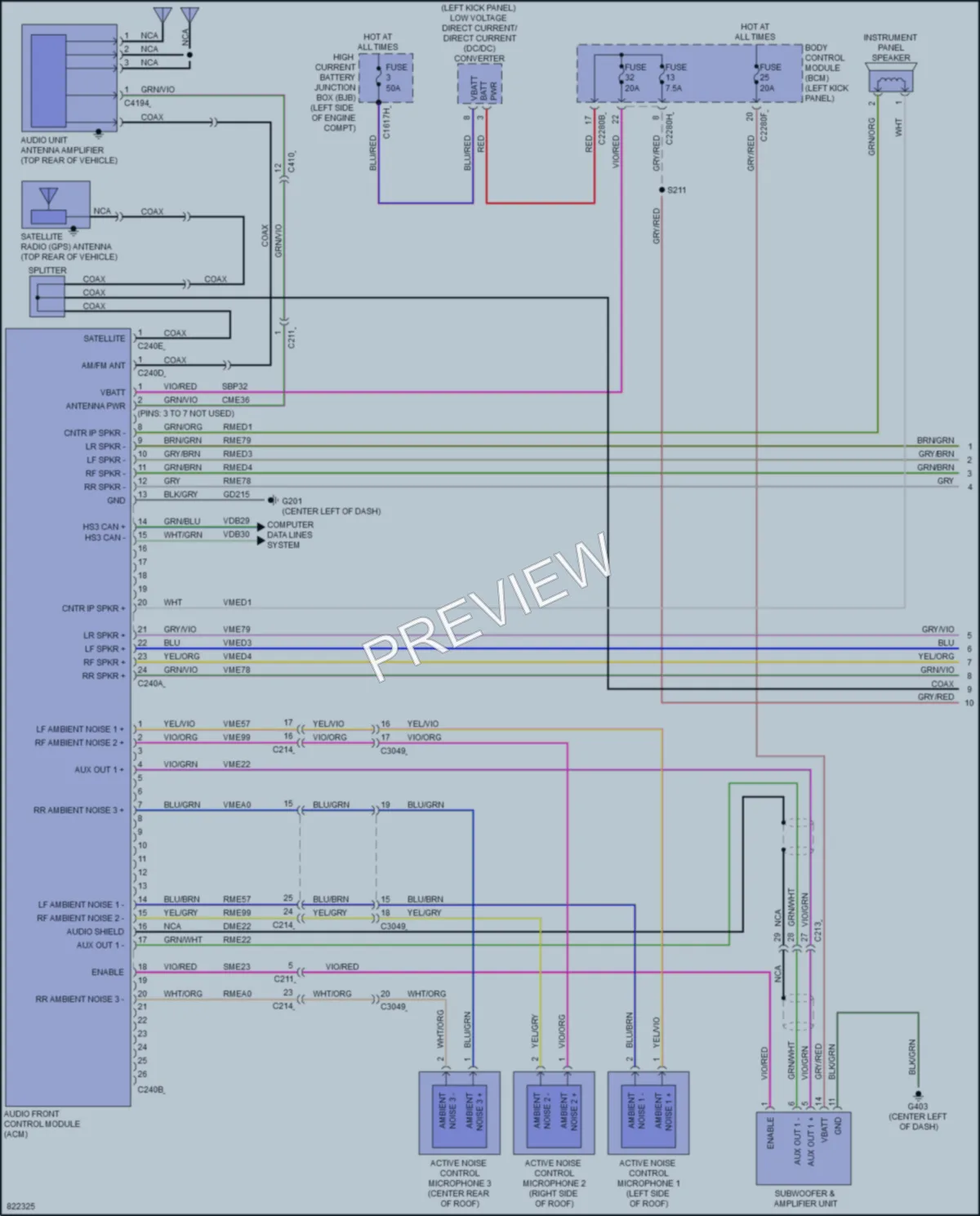 2023 Lincoln Nautilus Radio wiring diagram preview