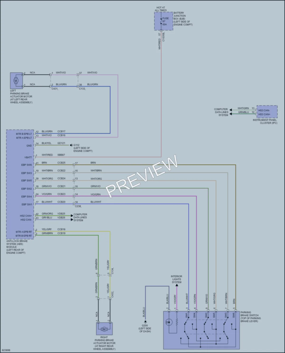 2023 Lincoln Nautilus Shift Interlock wiring diagram preview