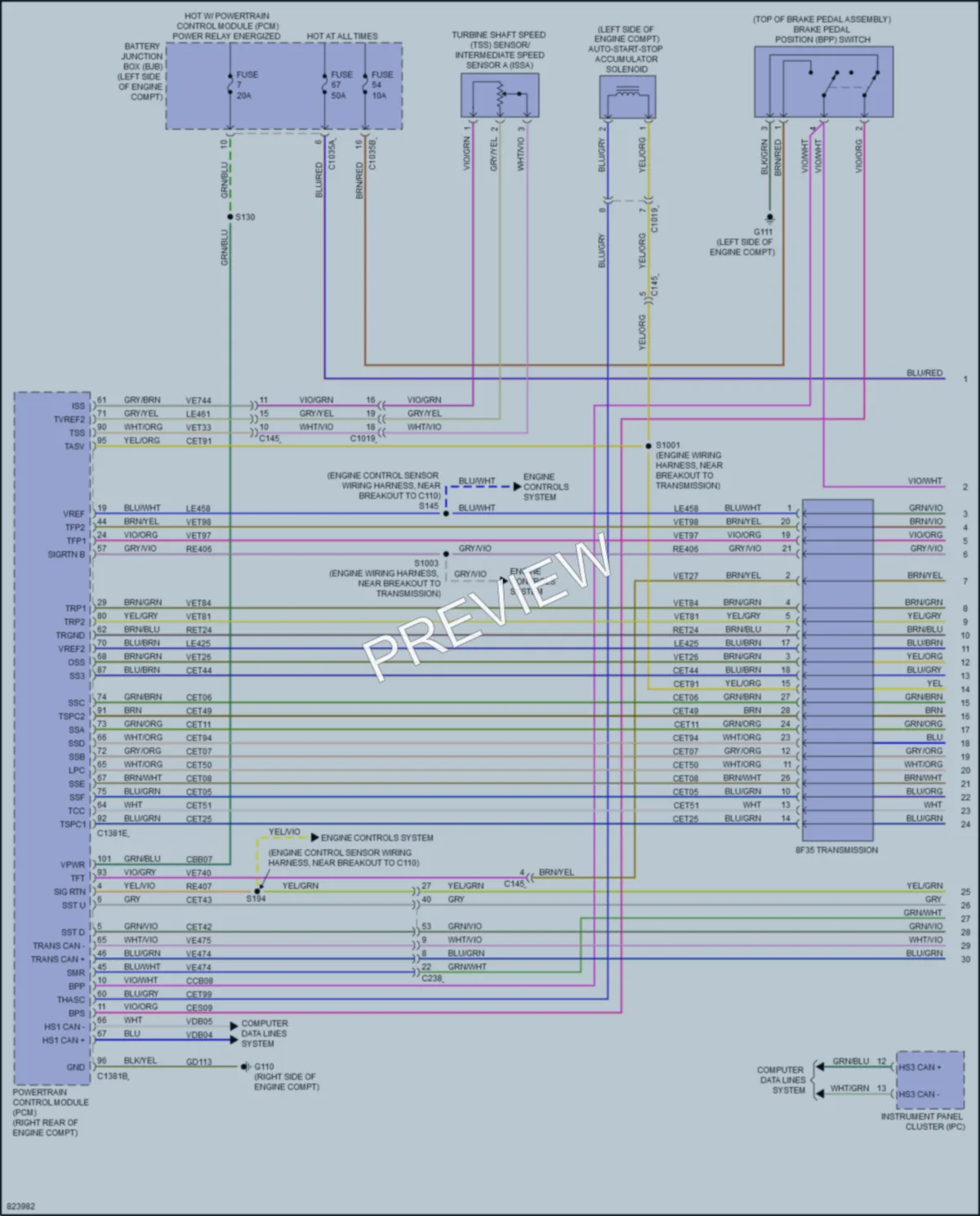 2023 Lincoln Nautilus Transmission wiring diagram preview