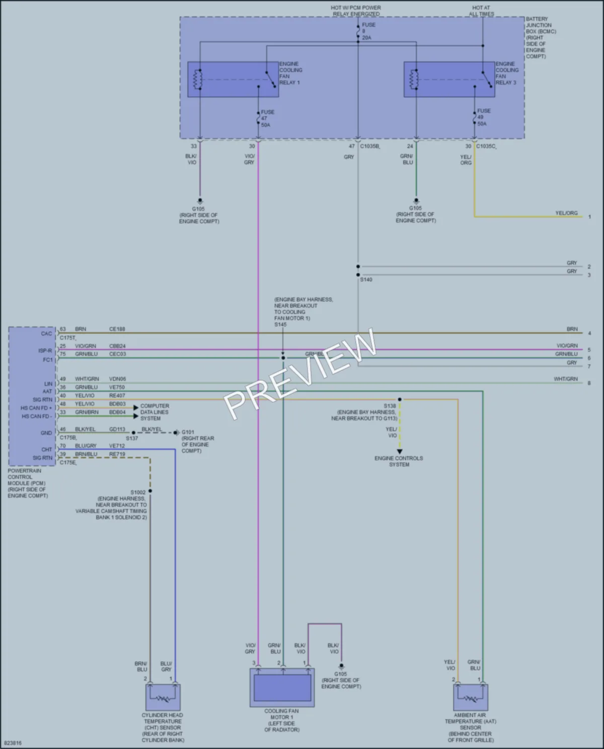 2023 Lincoln NavigatorL Cooling Fan wiring diagram preview