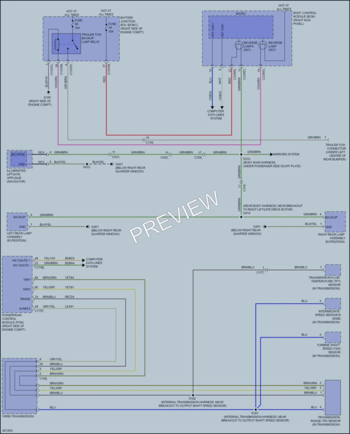 2023 Lincoln NavigatorL Exterior Lights wiring diagram preview