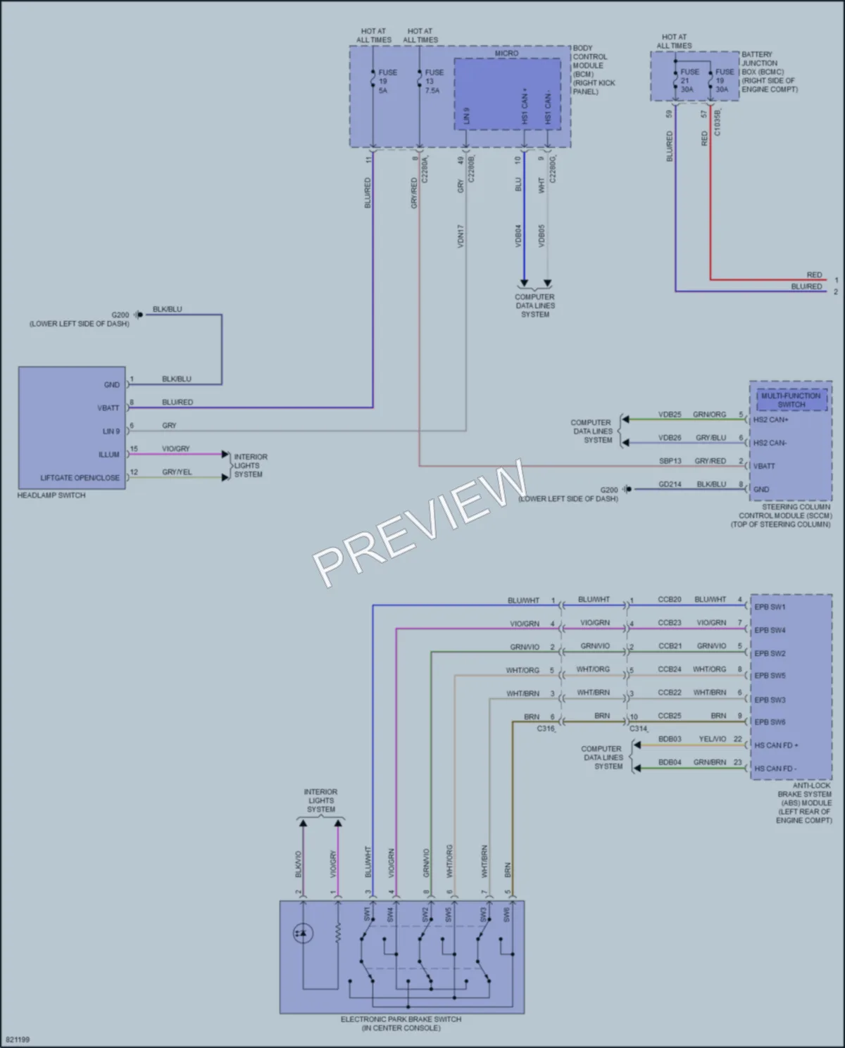 2023 Lincoln NavigatorL Headlights wiring diagram preview