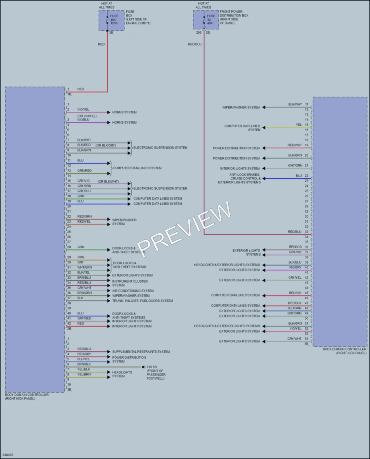 2023 MINI Cooper Body Control Modules wiring diagram preview