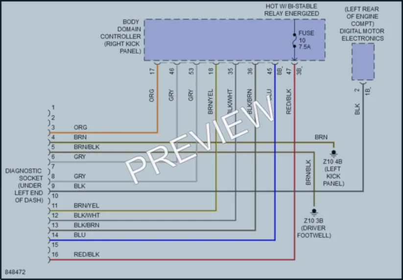 2023 MINI CooperClubman Computer Data Lines wiring diagram preview