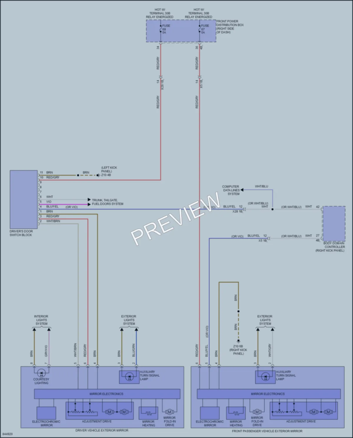 2023 MINI CooperClubman Memory Systems wiring diagram preview