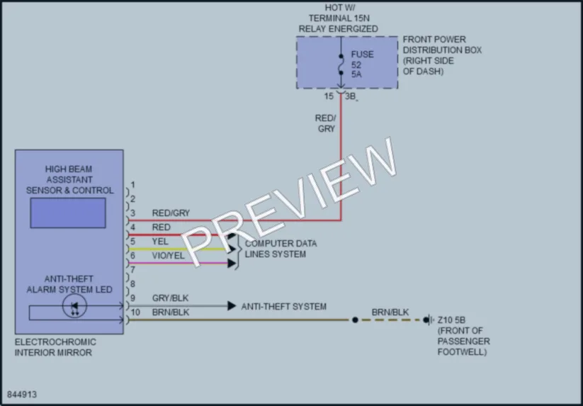 2023 MINI CooperClubman Power Mirrors wiring diagram preview