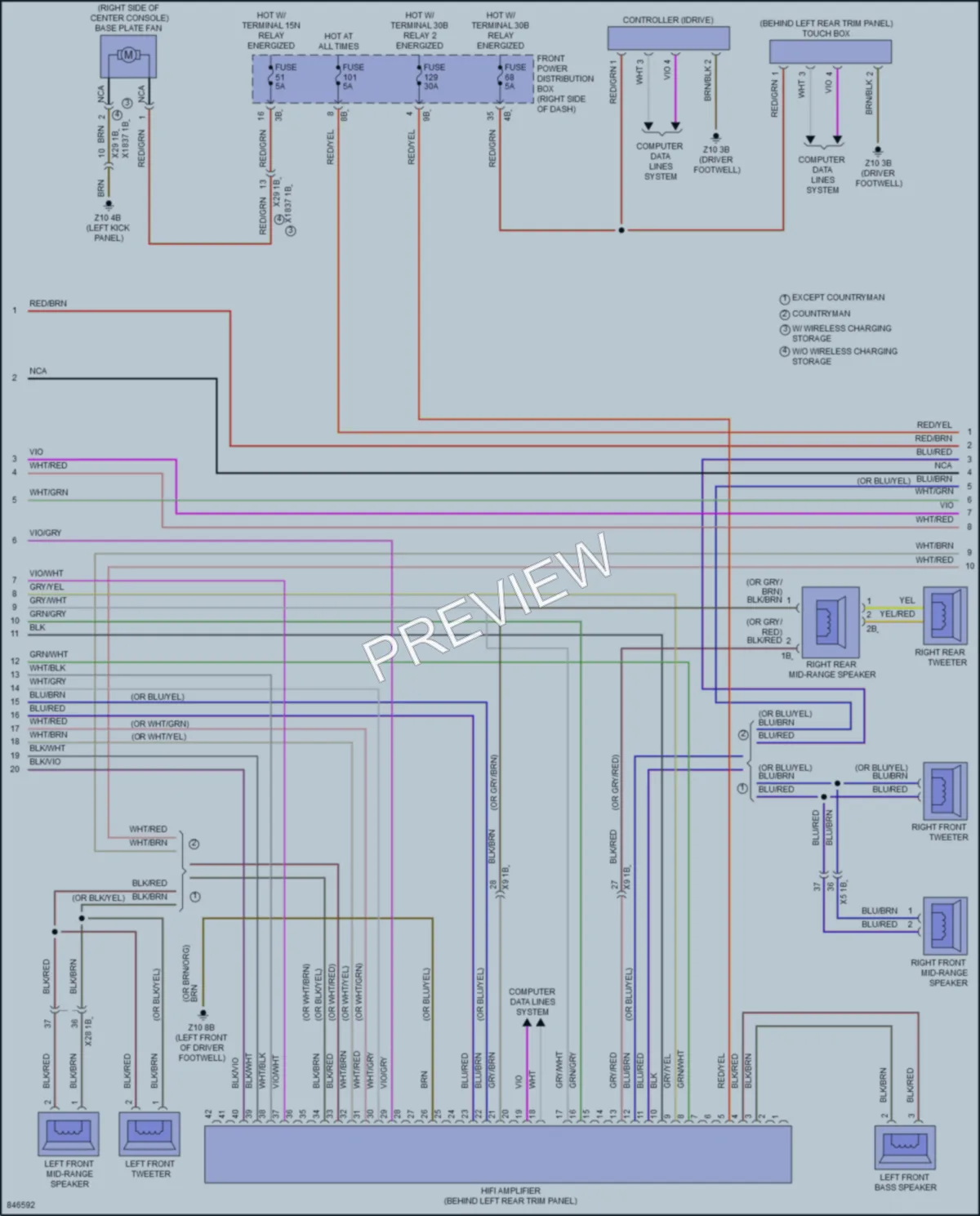 2023 MINI CooperClubman Radio wiring diagram preview